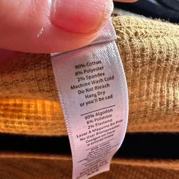 Lularoe XXS mustard & black micro stripe Perfect T . Cotton blend ribbed NWT - Picture 5 of 6